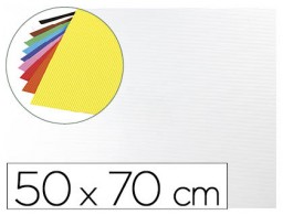 Goma EVA ondulada Liderpapel 50x70cm. 2,2mm. de espesor blanco